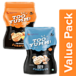Too Yumm! Foxnuts Tandoori 75 g + Foxnuts Rock Salt 75 g Combo 2 Items