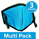 Bizcraft Face Mask With 6 Layers For Outdoor, Protocare BS 95, Blue 3x1 pc Multipack