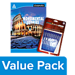 Classmate Notebook-A4, Ruled, Single Line 400Pages + Octo Glid-Gel Pen (Blue) Set Of 10pcs Combo 2 Items
