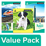 Classmate NB-Long Ruled Single Line 92Pg+NB-Unruled 92Pgs+NB-Ruled,Small,Single Line172Pgs Combo 3 Items