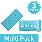 Cinthol Cool Bath Soap - 99.9% Germ Protection, (Pack of 3) 3x100 g Carton Multipack