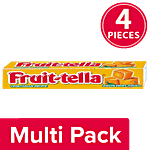 Fruit-Tella  Chewy Toffee Stick - Orange Flavour 4 x 45 g Multipack