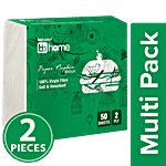 BB Home Napkin - 2 Ply, Medium, (30x30) 2x50 pulls (Multipack)