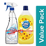 Maxkleen Disinfectant Surface Sanitizer 500ml+Disinfectant Floor Cleaner-Citrus Joy 975ml Combo 2 Items