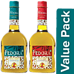 Fedora Extra Virgin Olive Oil 1 L Pet Bottle + Extra Light Olive Oil 1 L Pet Bottle Combo 2 Pcs