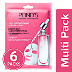 Ponds Skin Brightening Serum Mask With Vitamin E & Niacinamide 6x21 g Multipack