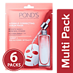 Ponds Wrinkle Correcting Serum Mask With Hyaluronic Acid & Avocado Extract 6x21 g Multipack