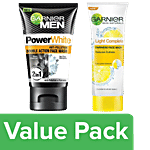 Garnier Men Power White AntiPollution+Skin Naturals Light Complete Face Wash (100g each) Combo 2 Pcs