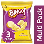 Bingo Potato Chips Original Style - Salt Sprinkled 3x52 g Multipack