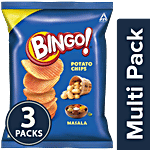 Bingo Potato Chips - Masala 3x25 g Multipack