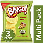 Bingo Potato Chips -Cream & Onion 3x25 g Multipack