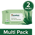 Himalaya Moisturizing Aloe Vera Facial Wipes 2x25 Pulls Multipack