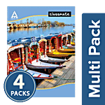 Classmate Notebook - King Size, Single Line, Ruled 4x172 Pages Multipack