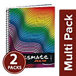 Classmate Notebook - A4, Six Subject, Single Line Ruling 2x300 Pages Multipack