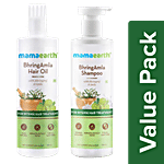 Mamaearth BhringAmla Hair Oil + Shampoo With Bhringraj & Amla (250 ml each) Combo 2 Pcs