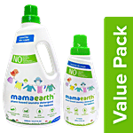 Mamaearth Plant Based Laundry Detergent 1 L + Plant Based Laundry Detergent 200 ml Combo 2 Pcs