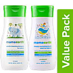 Mamaearth Baby Shampoo Gentle Cleansing +Body Wash Deeply Nourishing,0-5 years(200ml each) Combo 2 Pcs