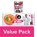 Ching'S Secret Hot Garlic Instant Noodles + Hot & Sour Instant Soup Combo 2 Items