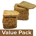 Fresho Brown Bread + Multigrain Bread (Safe, Preservative Free 200 g) Combo 2 Items