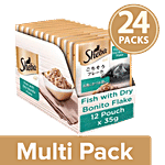 SHEBA Premium Wet Cat Food - Fish With Dry Bonito Flake 24x(12x 35 g) Multipack