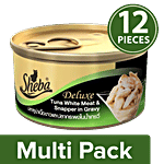 SHEBA Complete Nutrition For Cats - Deluxe White Meat & Snapper In Gravy 12 x 85 g Multipack