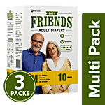 Friends Easy Adult Diaper - Medium 3 x 10's pack Multipack