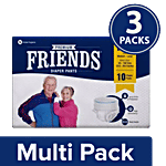 Friends Pullup Pant Style Adult Diapers - M-L 3 x 10's pack Multipack