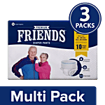 Friends Pullup Pants Style Adult Diapers - L-XL 3 x 10's pack Multipack