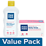 Mee Mee Mild Baby Shampoo 500 ml + Nourishing Baby Wellness Soap 100 g Combo 2 Items