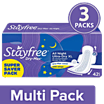 STAYFREE Dry Max All Nights - Super Saver Pack 3x42 Pads Multipack