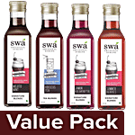 Swa Artisanal Syrups Gin Cocktail Mixers - 100% Natural Combo 4 Items