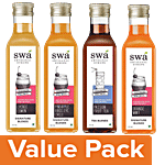Swa Artisanal Syrups Whisky Cocktail Mixers - 100% Natural Combo 4 Items