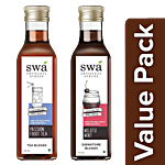 Swa Artisanal Syrups Mojito Mint Syrup 100% Natural 250ml+ Passion Fruit Tea Syrup 100% Natural 250ml Combo 2 Items