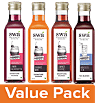 Swa Artisanal Syrups Celebrations Gift Pack - 100% Natural Mocktail & Cocktail Mixers Combo 4 Items