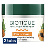 BIOTIQUE Bio Papaya Revitalizing Tan- Removal Scrub 2 x 75 g Multipack