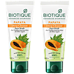 BIOTIQUE Bio Papaya Exfoliating Face Wash 2 x 100 ml Multipack
