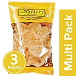 Mother's Recipe Papad - Potato 3x75 g Pouch (Multipack)