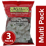 Mother's Recipe Papad - Sabudana 3x75 g Pouch (Multipack)