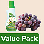 bb Combo Fresho Grapes-Bangalore Blue with Seed 500g+BB Home Vegetable & Fruit Wash 500ml Combo 2 Items