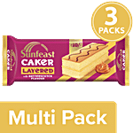 Sunfeast Caker Layered Cake - Butterscotch 3x25 g Multipack