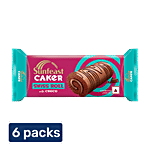 Sunfeast Caker Swiss Roll Cake - Chocolate 6x23 g Multipack
