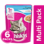 Whiskas Wet Cat Food - Tuna In Jelly, For Adult Cats, +1 Year 6x85 g Multipack