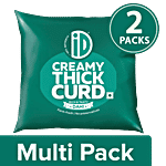 iD Creamy Thick Curd 2x400 g Multipack