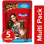 Drools Adult Wet Dog Food - Real Chicken & Chicken Liver Chunks in Gravy 5 x 150 g Multipack