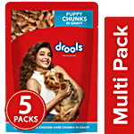 Drools Puppy Wet Dog Food - Real Chicken & Chicken Liver Chunks In Gravy 5 x 150 g Multipack