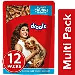 Drools Puppy Wet Dog Food - Real Chicken & Chicken Liver Chunks In Gravy 12 x 150 g Multipack
