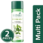 BIOTIQUE Bio Henna - Leaf Fresh Texture Shampoo & Conditioner 2x190 ml Multipack