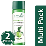 BIOTIQUE Bio Green Apple - Fresh Daily Purifying Shampoo & Conditioner 2x190 ml Multipack