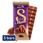 Cadbury Dairy Milk Silk Mousse Chocolate Bar 3x48.5 g (Multipack)