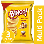 Bingo Potato Chips - Salted 3x52 g Multipack